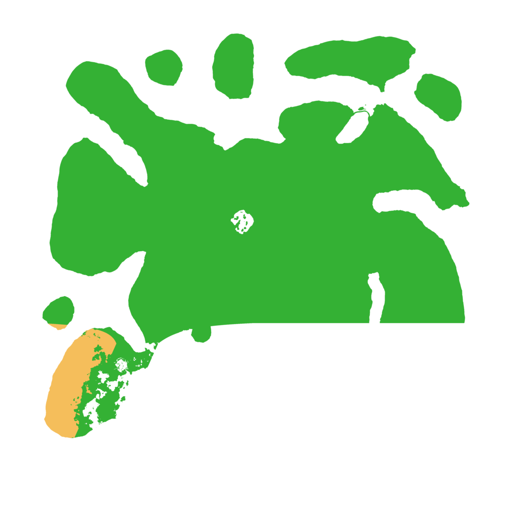 Biome Rust Map: Barren, Size: 3500, Seed: 375893370