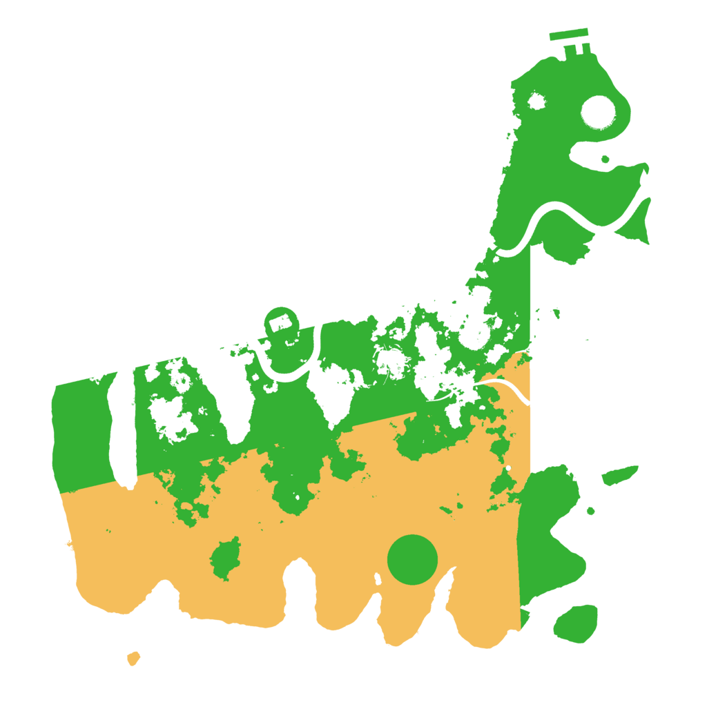 Biome Rust Map: Procedural Map, Size: 3700, Seed: 30478765