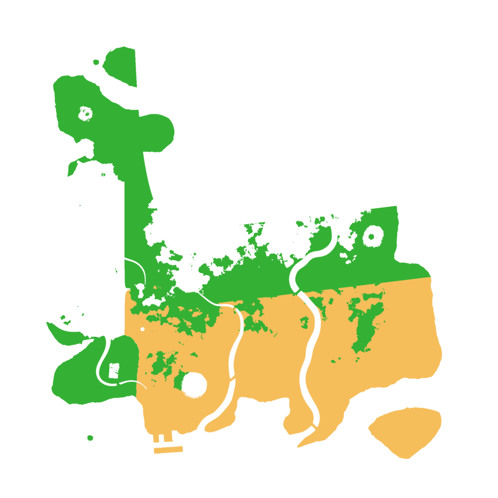 Biome Rust Map: Procedural Map, Size: 3500, Seed: 4459