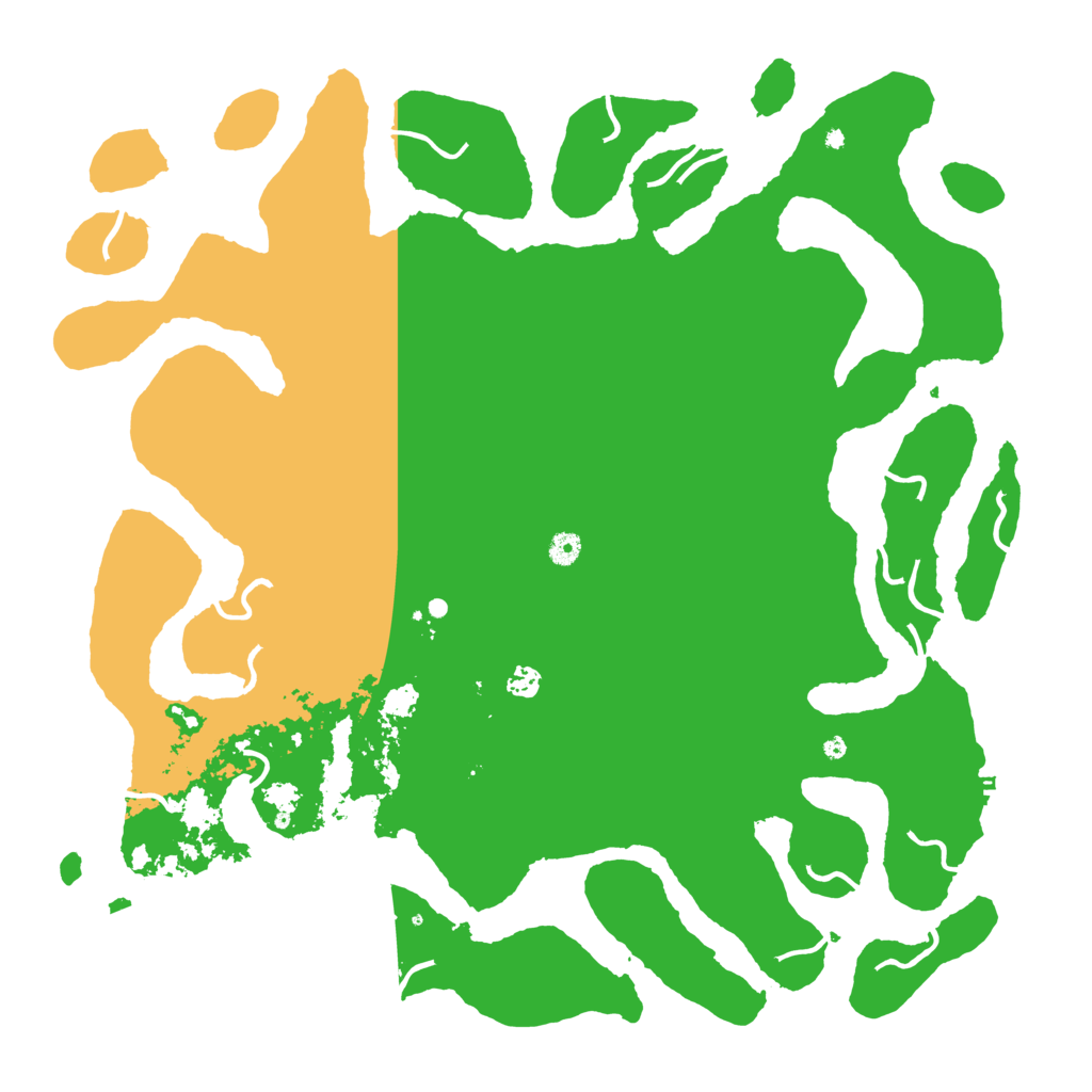 Biome Rust Map: Procedural Map, Size: 5000, Seed: 520716