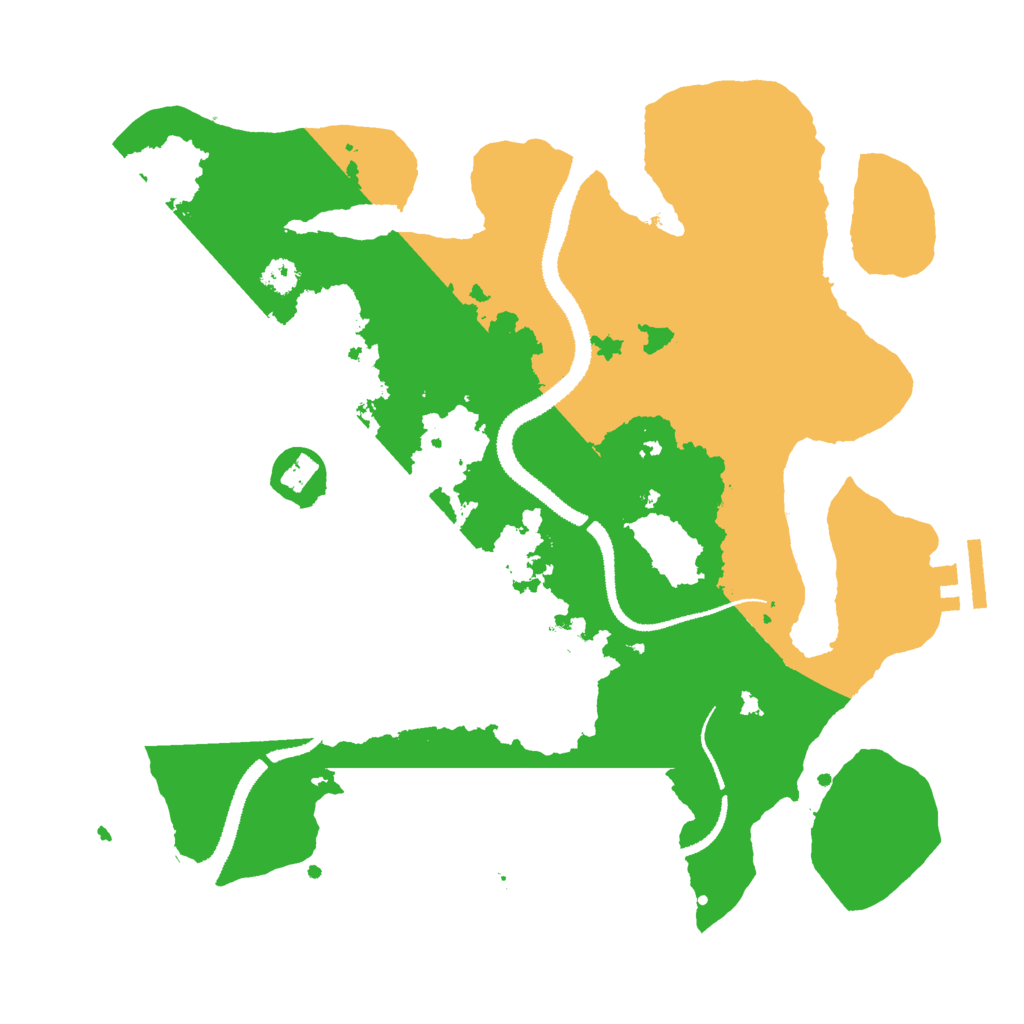 Biome Rust Map: Procedural Map, Size: 3000, Seed: 607756740