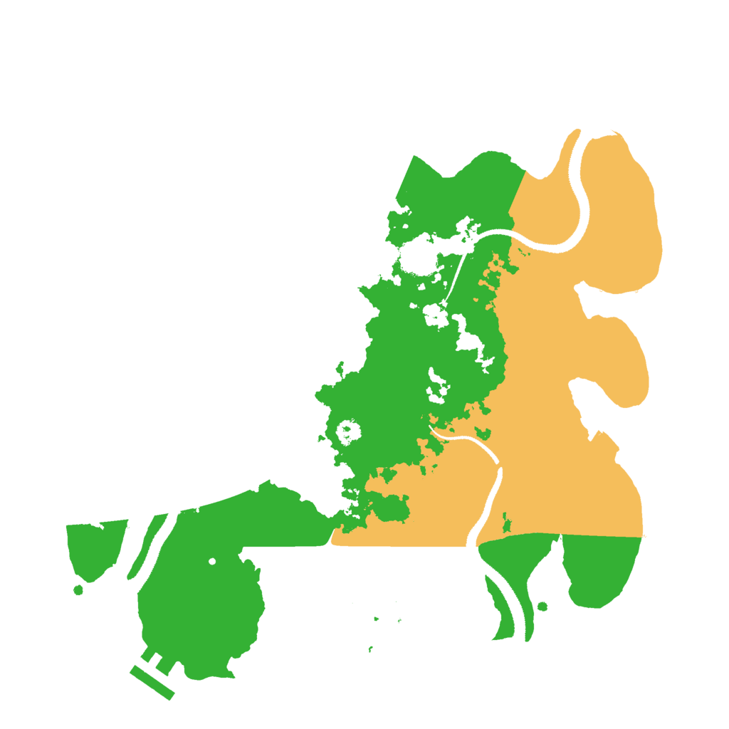 Biome Rust Map: Procedural Map, Size: 3000, Seed: 2138155673