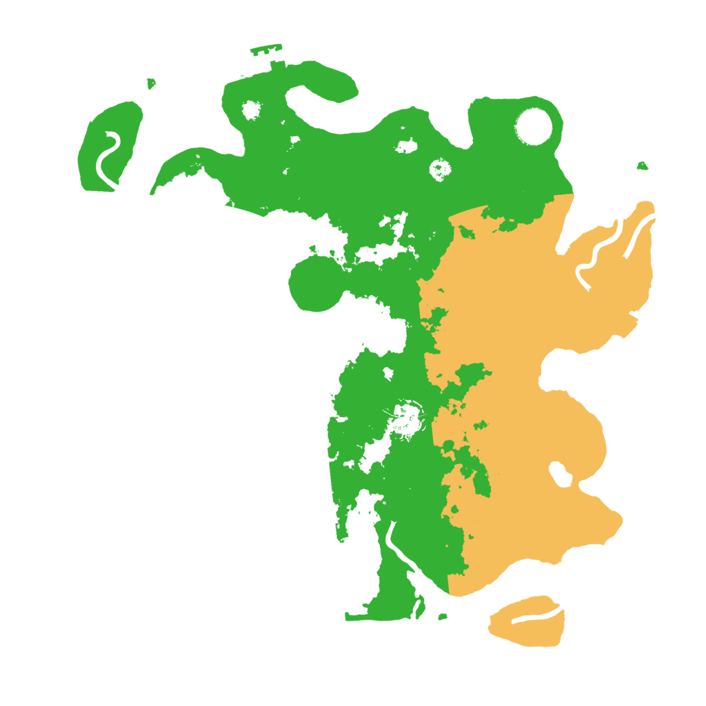 Biome Rust Map: Procedural Map, Size: 3400, Seed: 17777