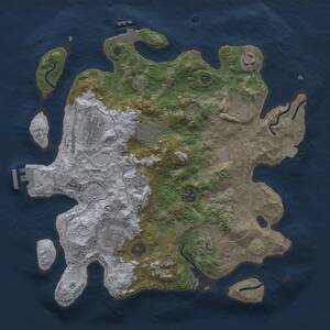 Thumbnail Rust Map: Procedural Map, Size: 3400, Seed: 17777, 14 Monuments