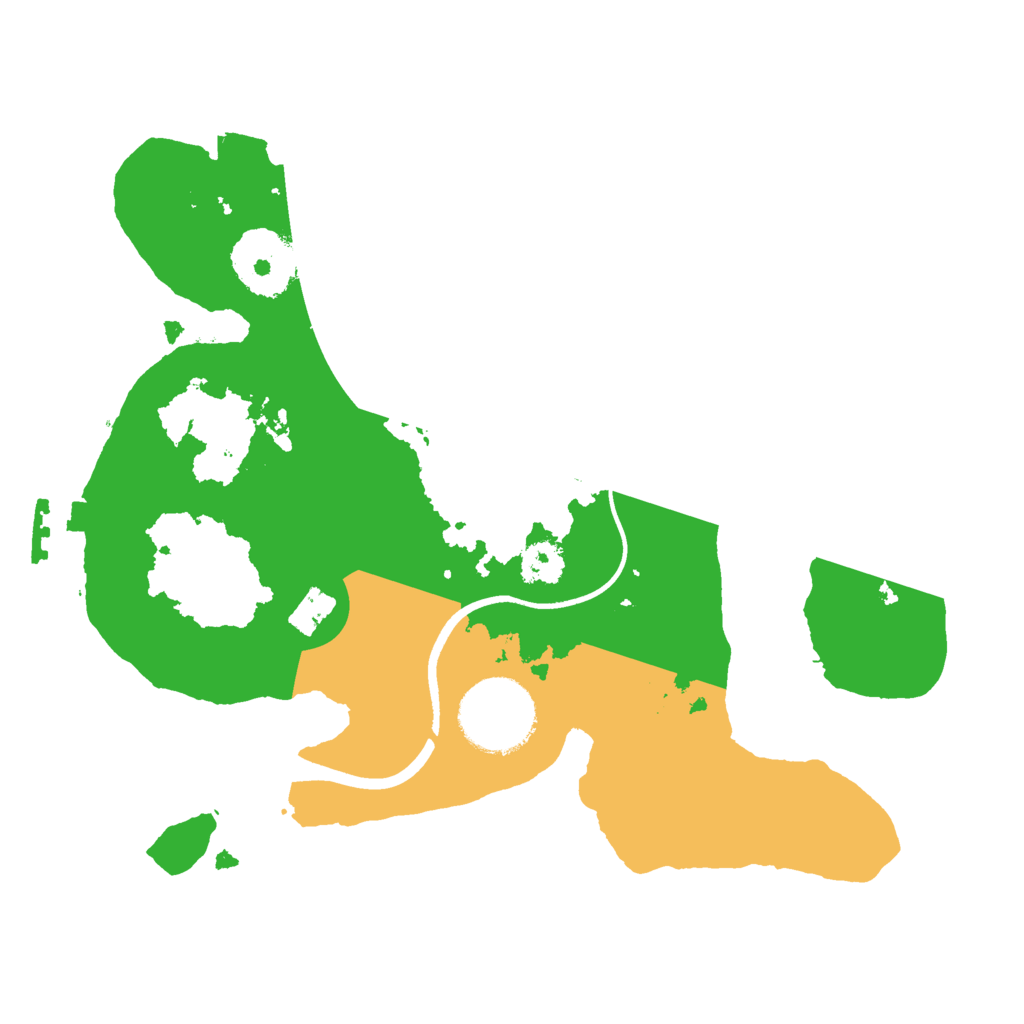 Biome Rust Map: Procedural Map, Size: 2400, Seed: 54352