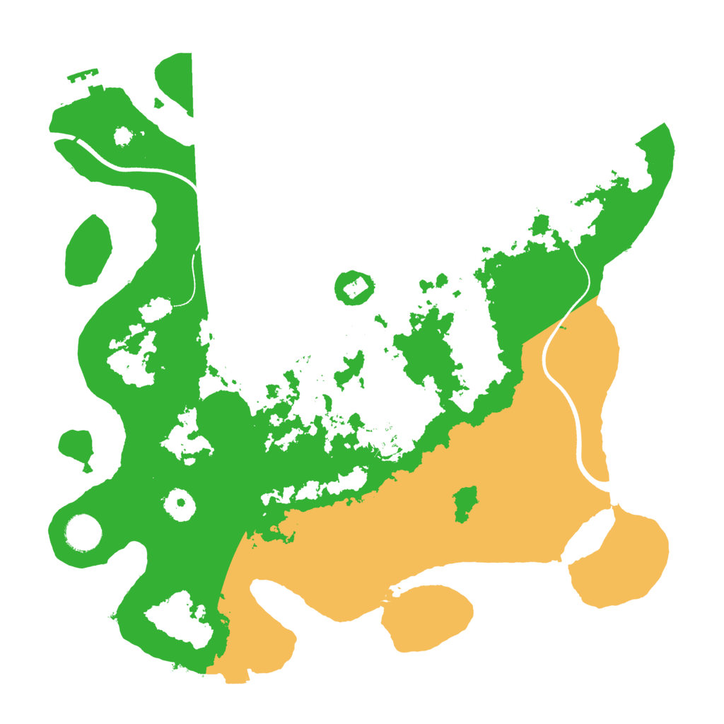 Biome Rust Map: Procedural Map, Size: 3500, Seed: 300336774