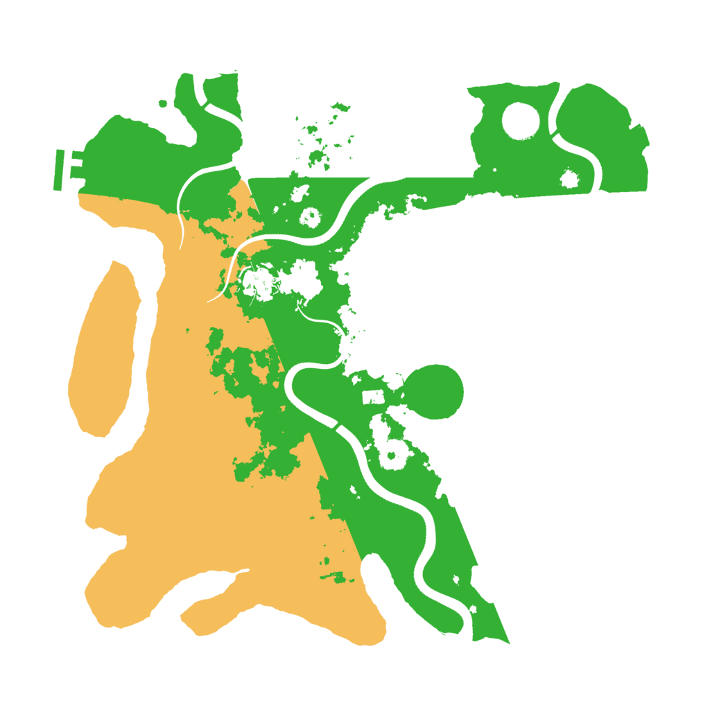 Biome Rust Map: Procedural Map, Size: 3500, Seed: 44564338