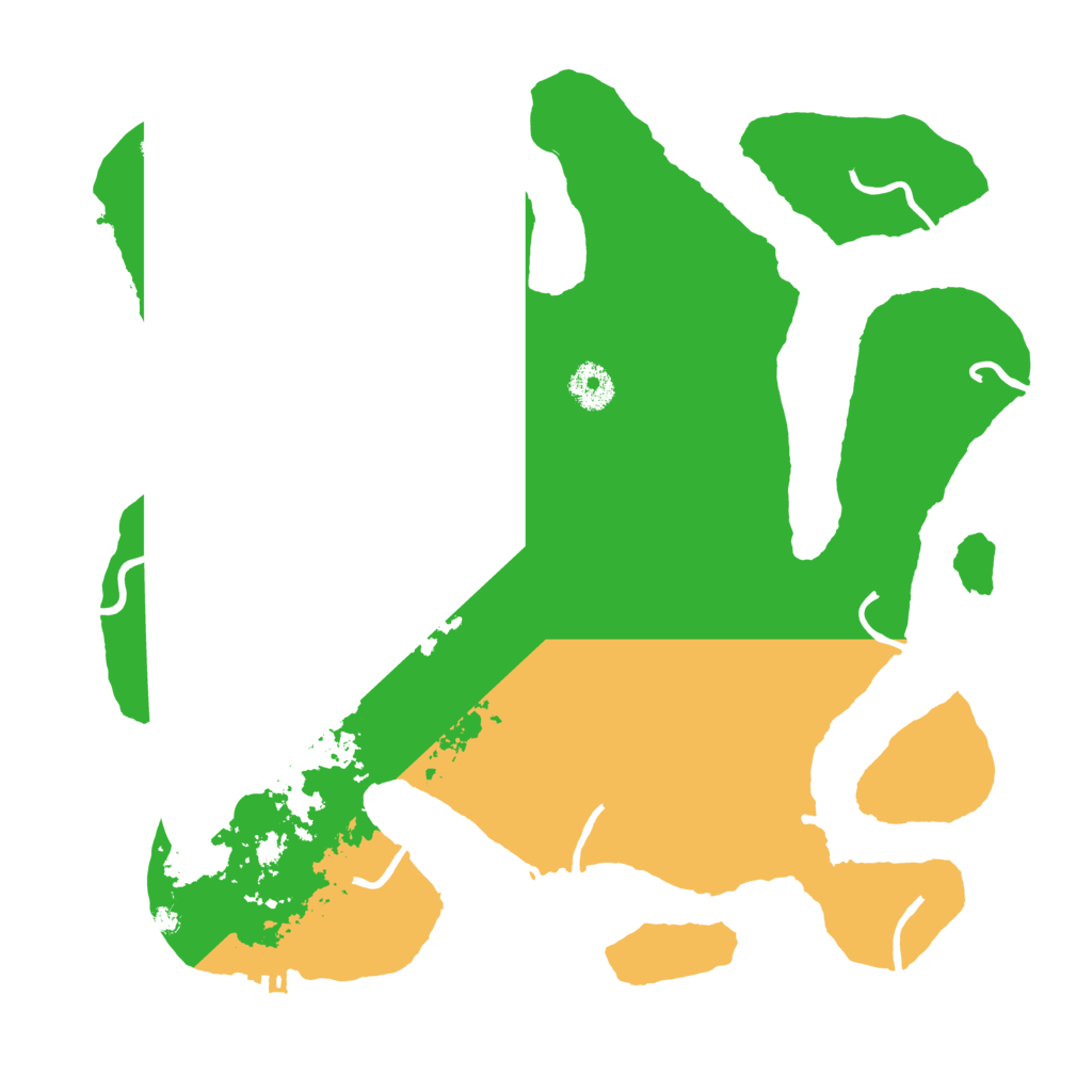 Biome Rust Map: Procedural Map, Size: 3600, Seed: 2821