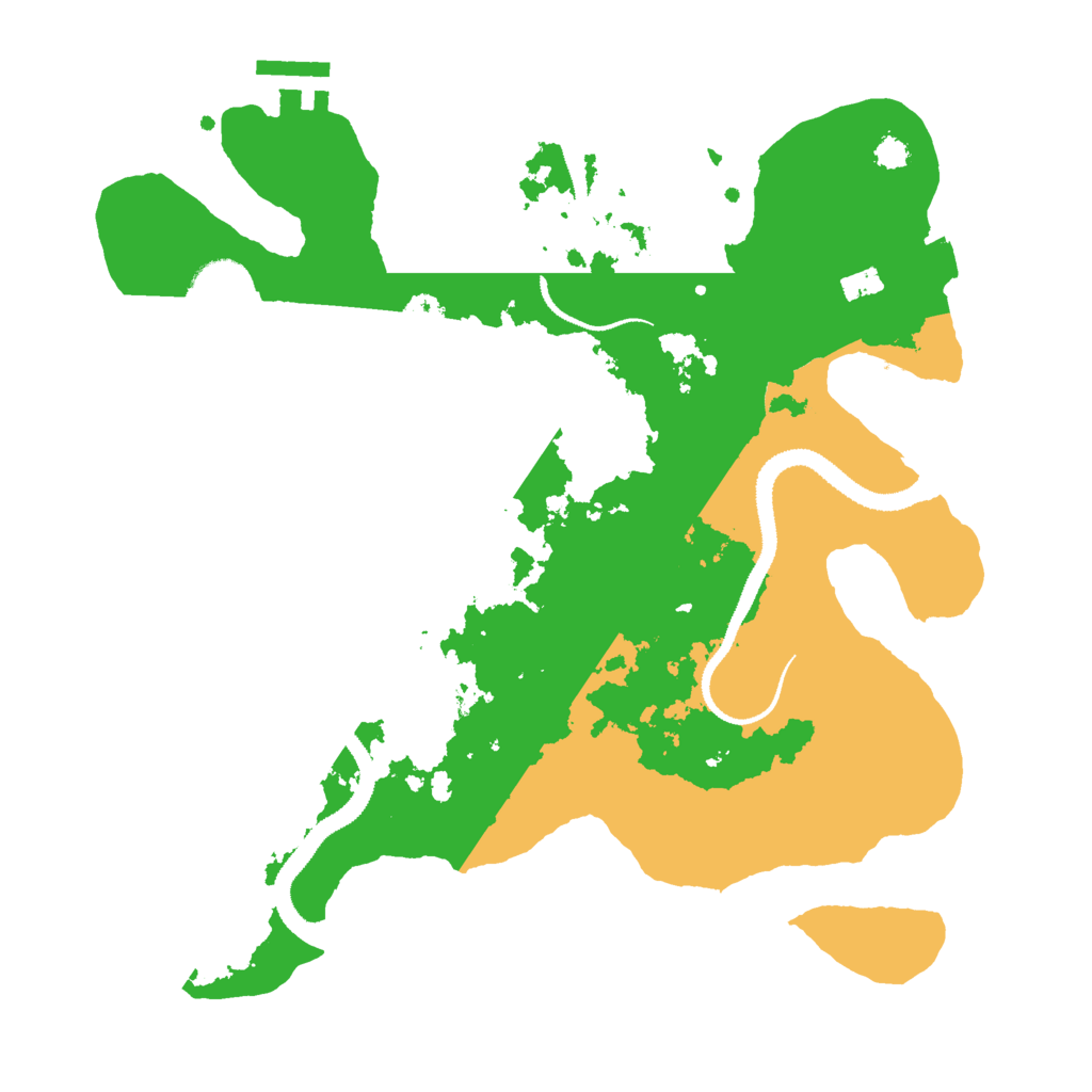 Biome Rust Map: Procedural Map, Size: 3000, Seed: 1801316991
