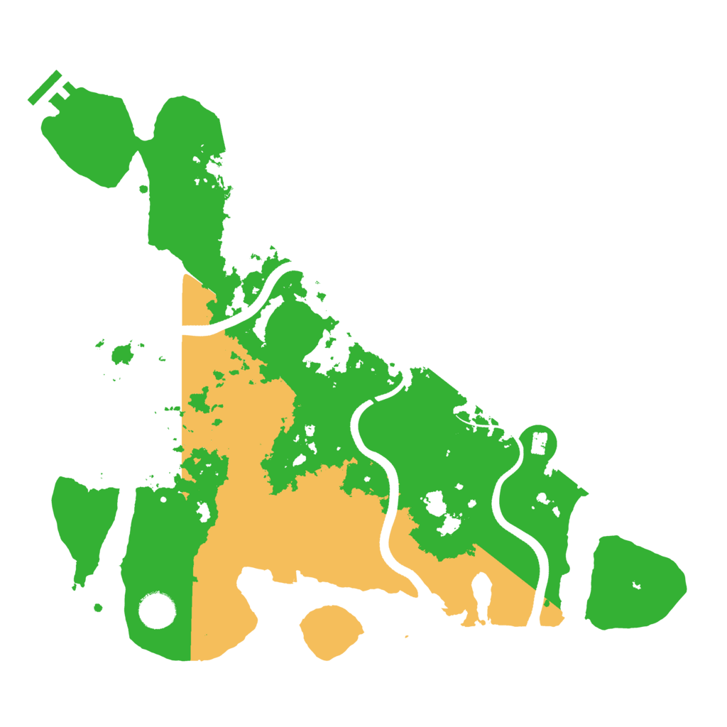 Biome Rust Map: Procedural Map, Size: 3500, Seed: 364723196