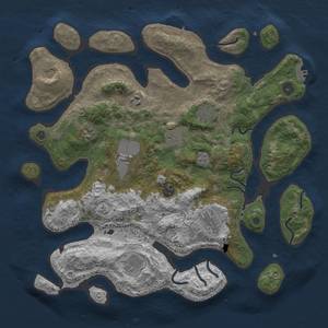 Thumbnail Rust Map: Procedural Map, Size: 4000, Seed: 9404, 15 Monuments