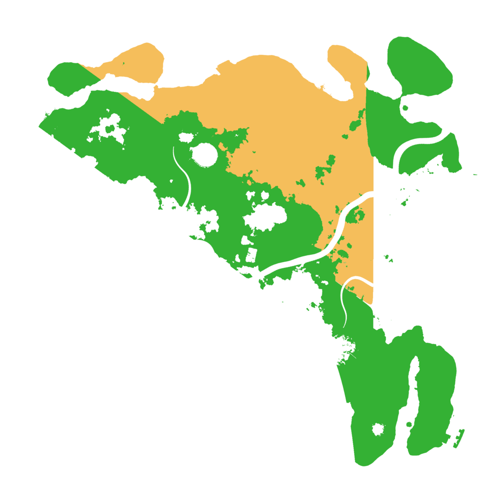 Biome Rust Map: Procedural Map, Size: 3700, Seed: 1687679513