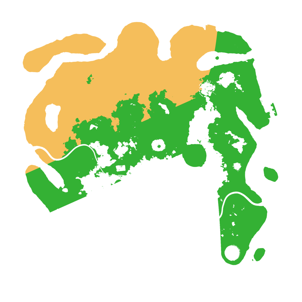 Biome Rust Map: Procedural Map, Size: 3500, Seed: 965149