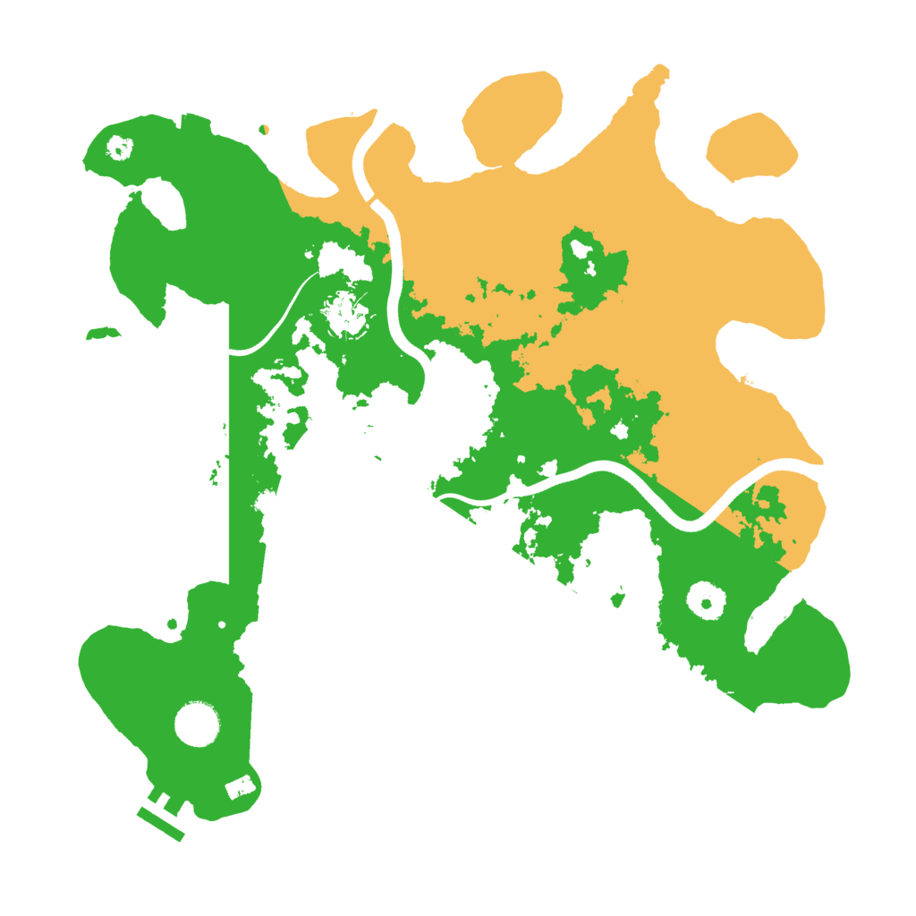 Biome Rust Map: Procedural Map, Size: 3600, Seed: 560492248