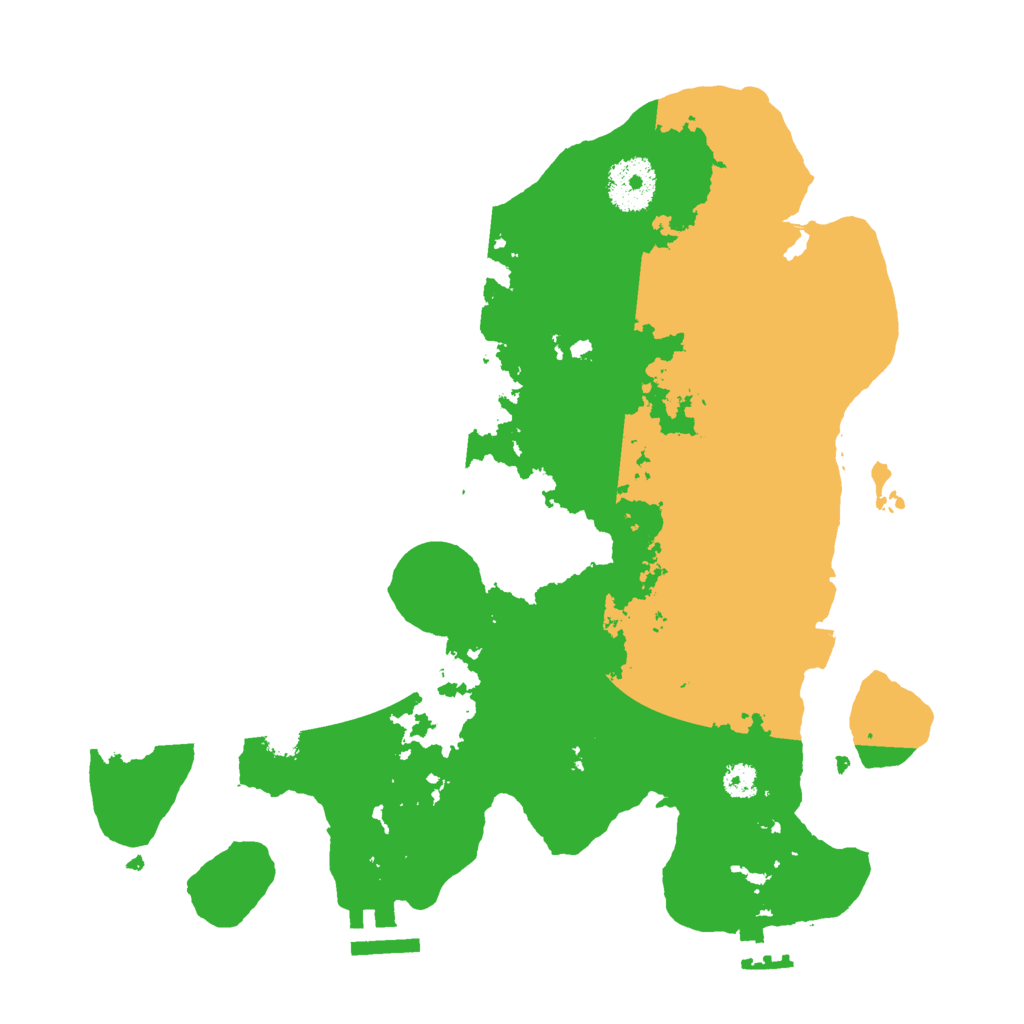 Biome Rust Map: Procedural Map, Size: 3000, Seed: 2422158