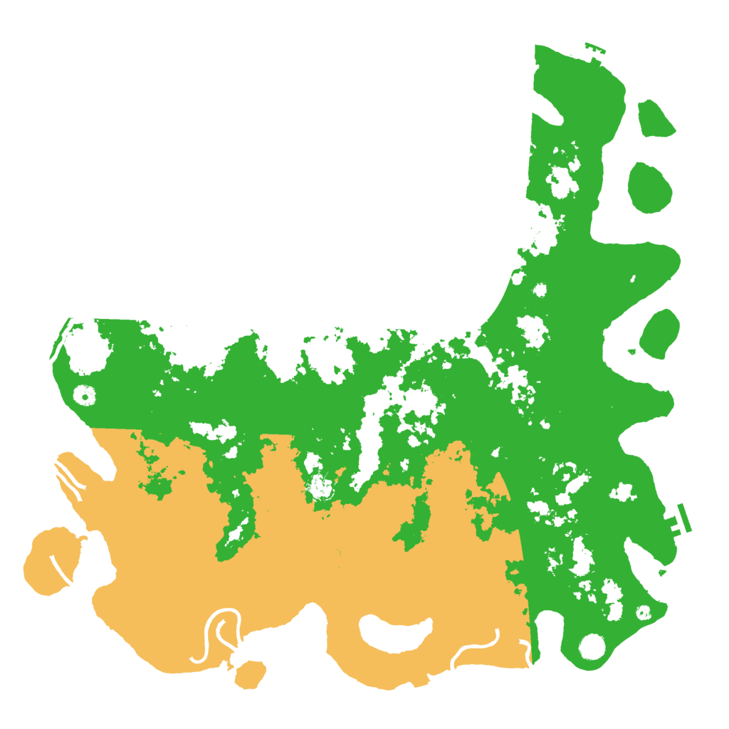 Biome Rust Map: Procedural Map, Size: 5000, Seed: 25645