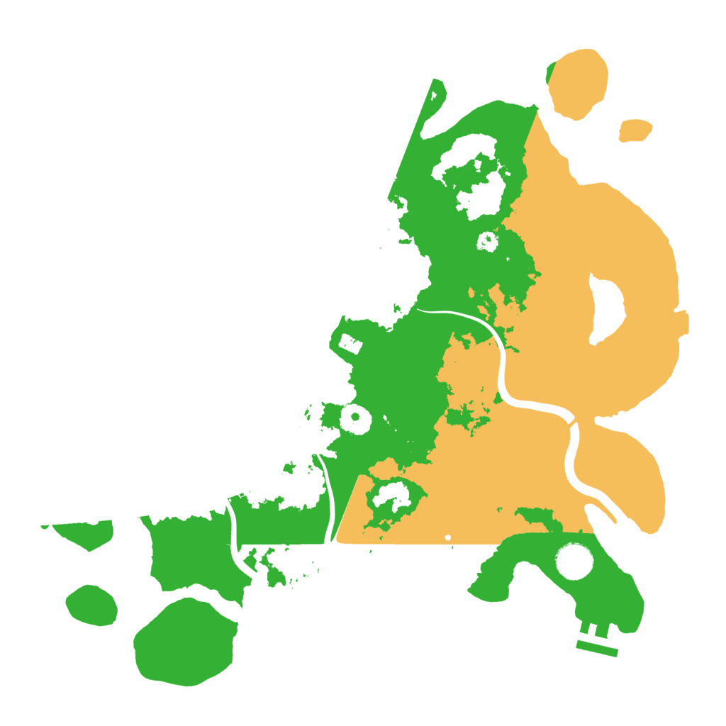 Biome Rust Map: Procedural Map, Size: 3500, Seed: 855279422