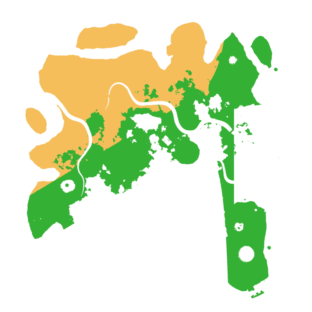Biome Rust Map: Procedural Map, Size: 3500, Seed: 32425