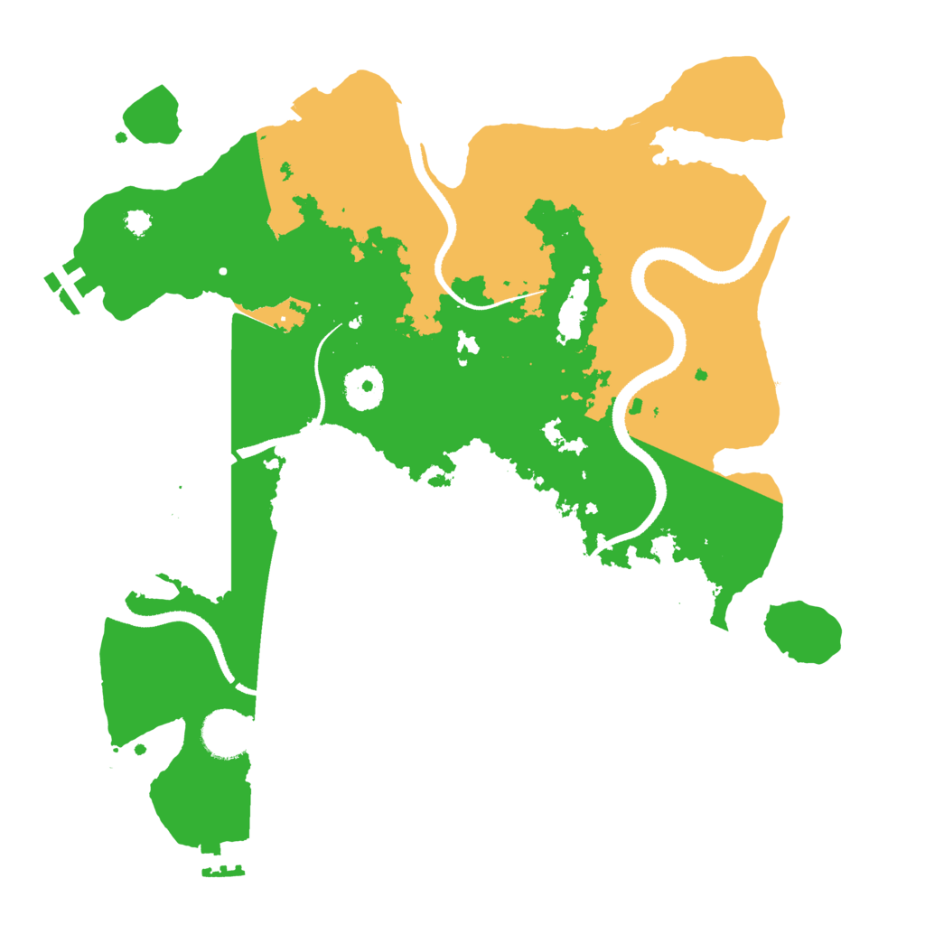 Biome Rust Map: Procedural Map, Size: 3300, Seed: 645953485