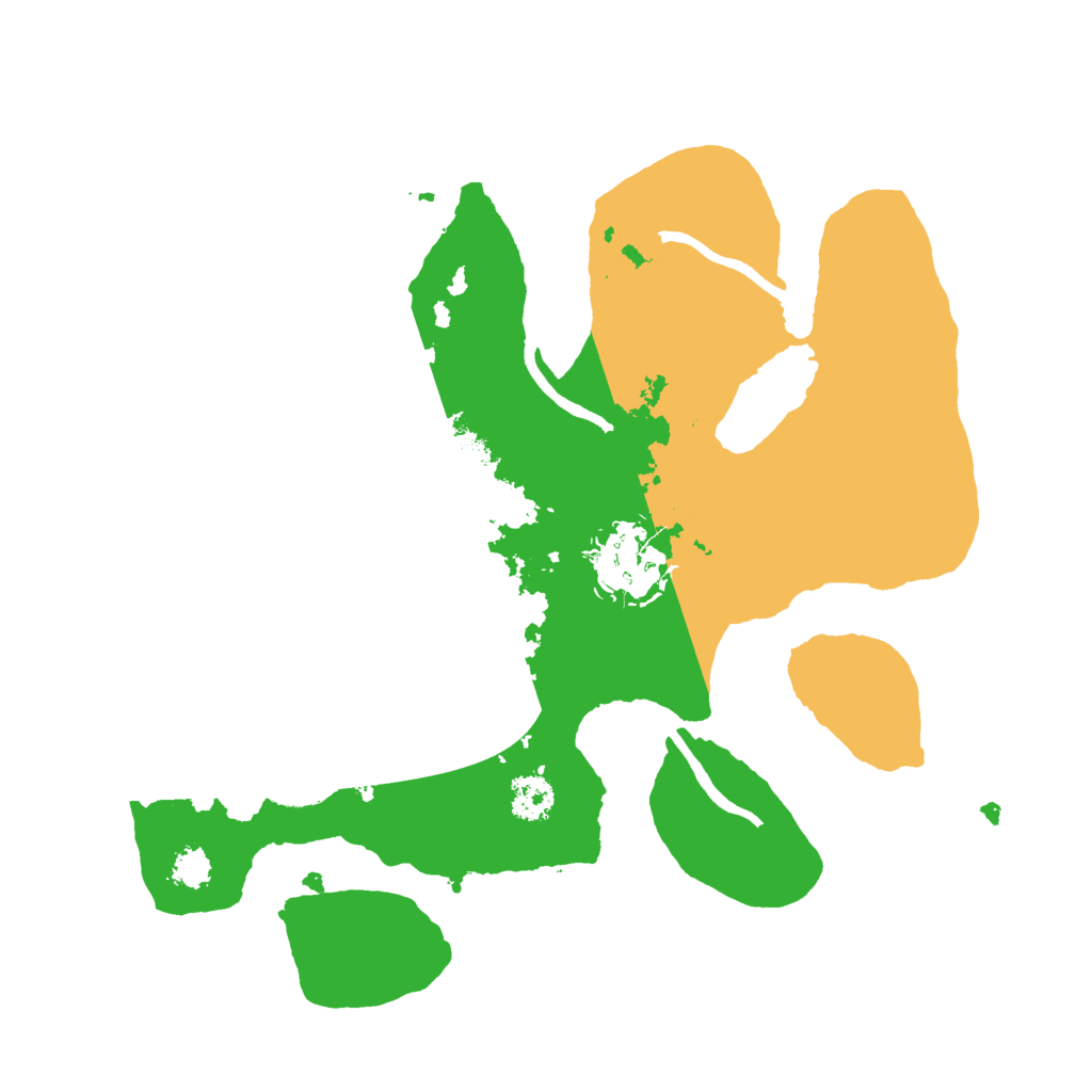 Biome Rust Map: Procedural Map, Size: 2500, Seed: 445643