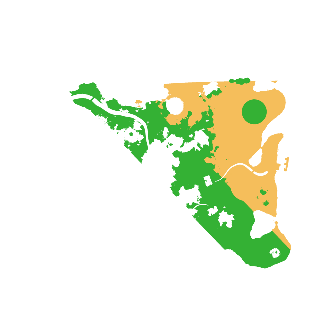 Biome Rust Map: Procedural Map, Size: 3350, Seed: 308547456