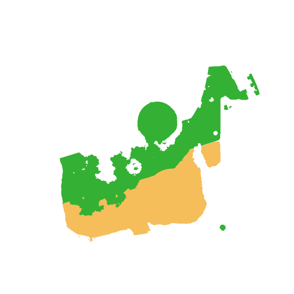 Biome Rust Map: Procedural Map, Size: 2000, Seed: 4201