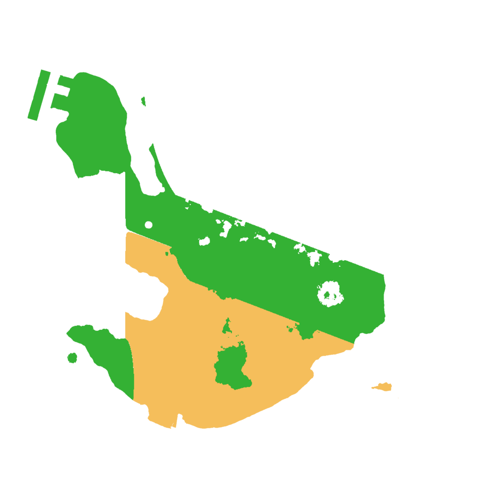 Biome Rust Map: Procedural Map, Size: 2000, Seed: 16284