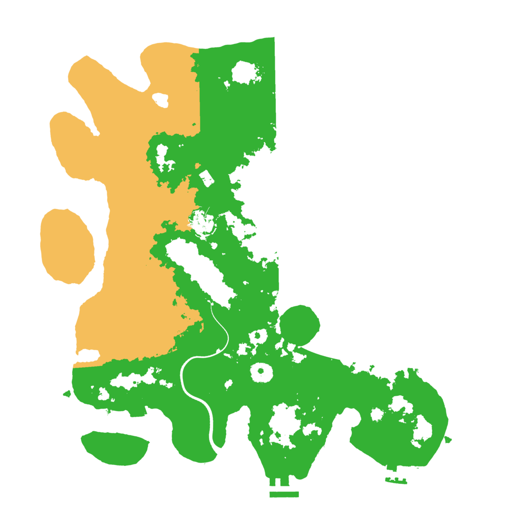 Biome Rust Map: Procedural Map, Size: 3500, Seed: 12962