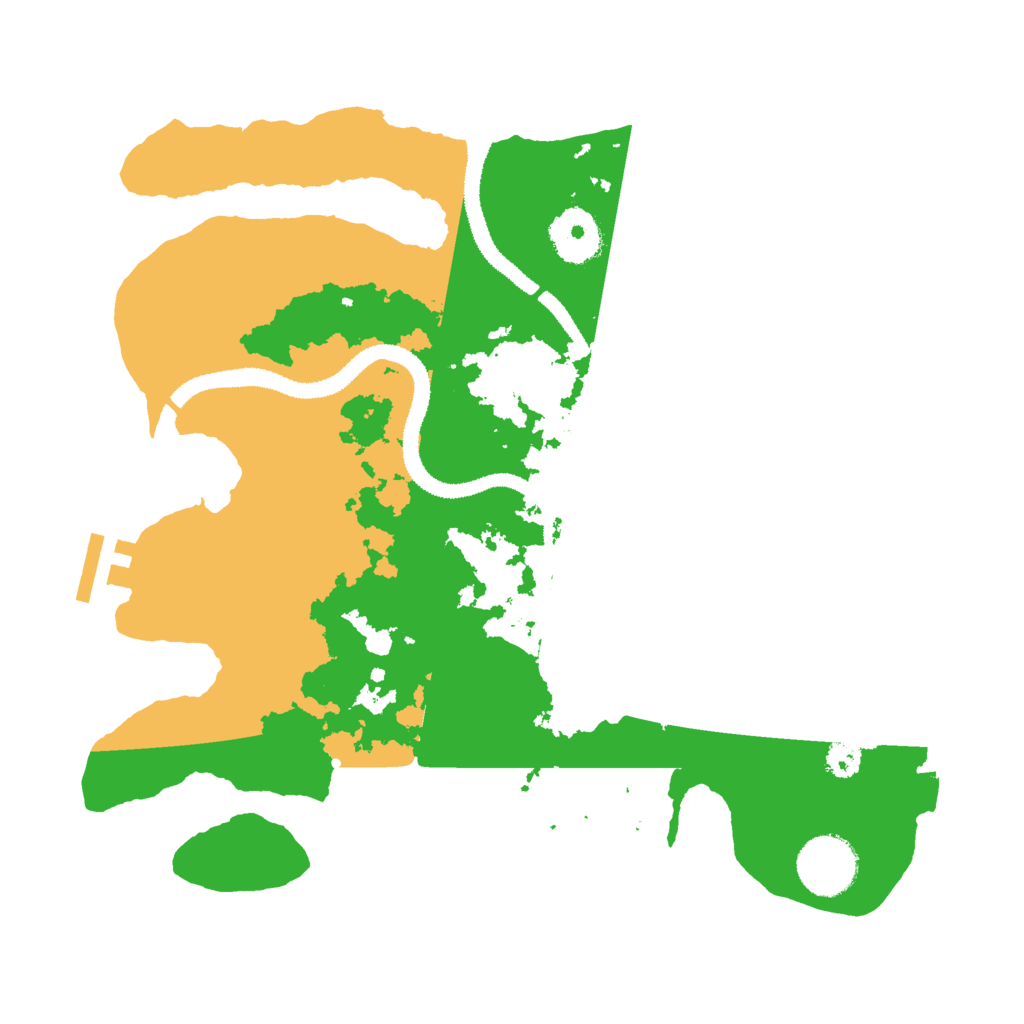 Biome Rust Map: Procedural Map, Size: 3000, Seed: 19961996