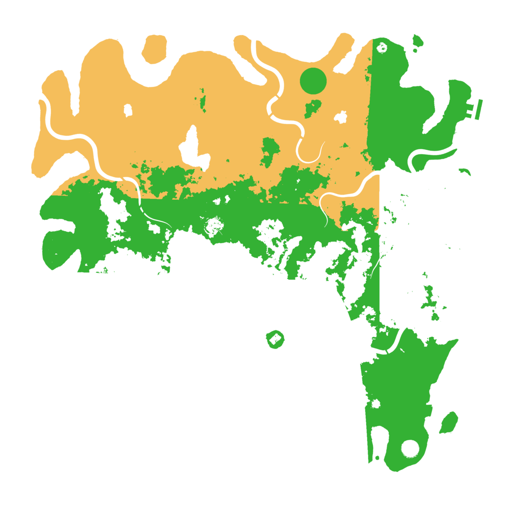 Biome Rust Map: Procedural Map, Size: 5000, Seed: 34473