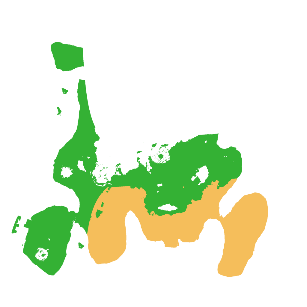 Biome Rust Map: Procedural Map, Size: 2500, Seed: 3245908