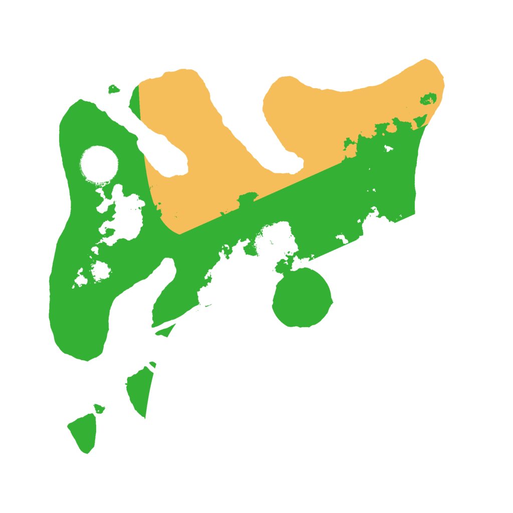 Biome Rust Map: Procedural Map, Size: 2400, Seed: 152345