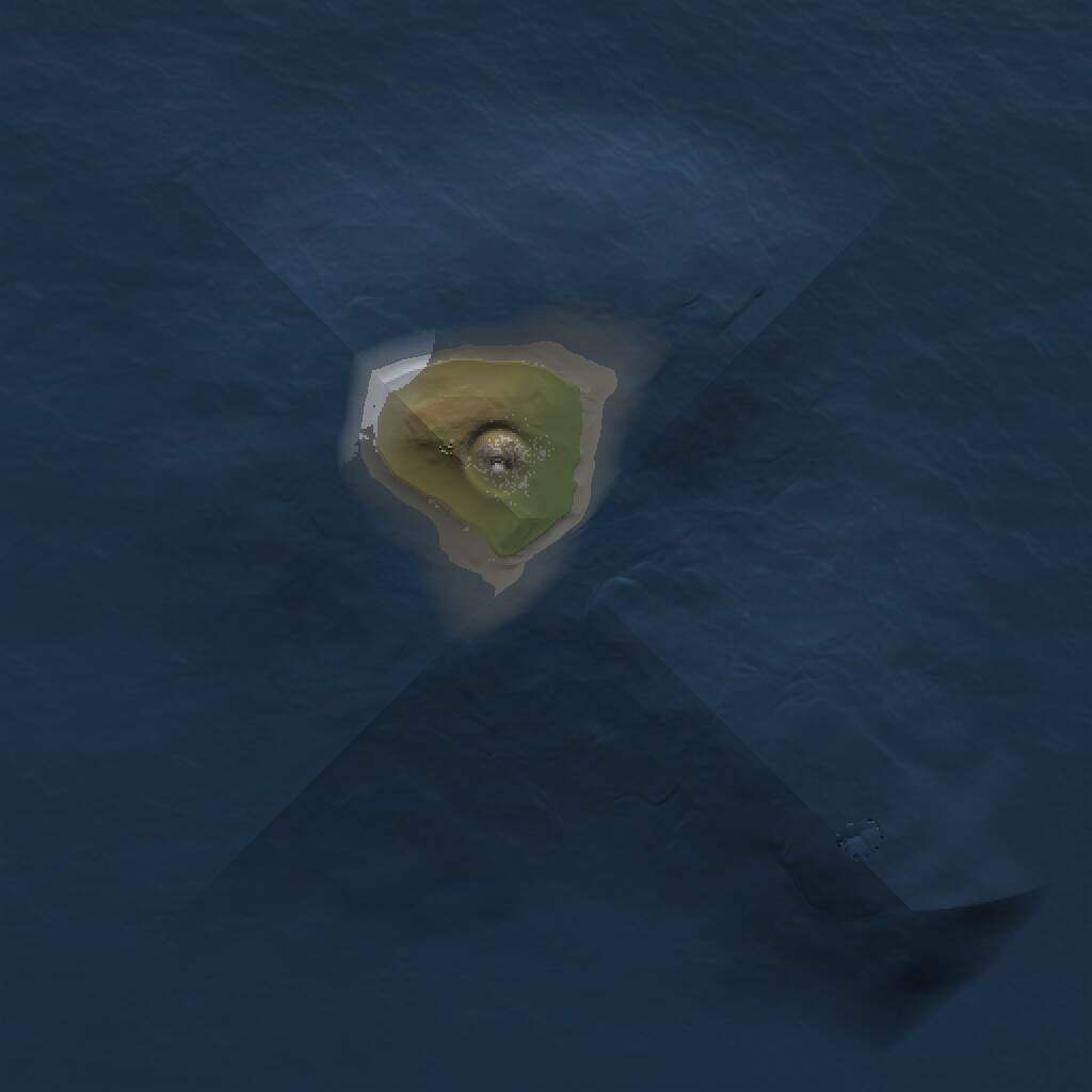 Rust Map: Procedural Map, Size: 1000, Seed: 34534, 1 Monuments