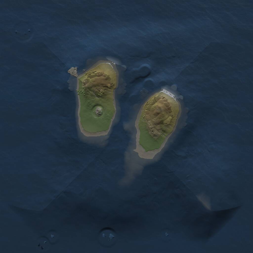 Rust Map: Procedural Map, Size: 1280, Seed: 39, 1 Monuments