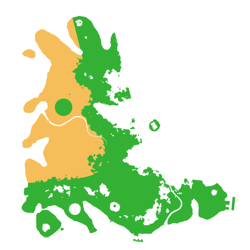 Biome Rust Map: Procedural Map, Size: 3800, Seed: 48825693