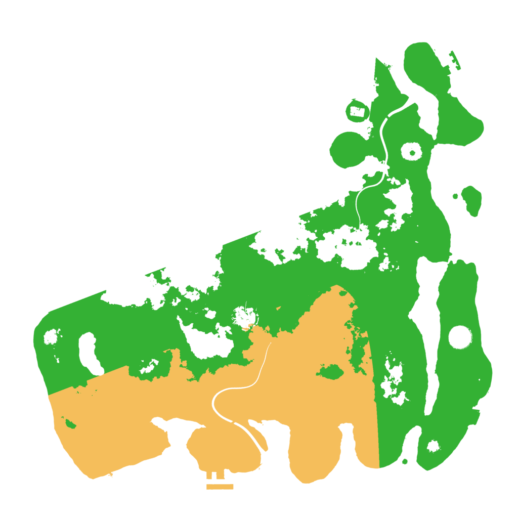 Biome Rust Map: Procedural Map, Size: 3900, Seed: 397472395