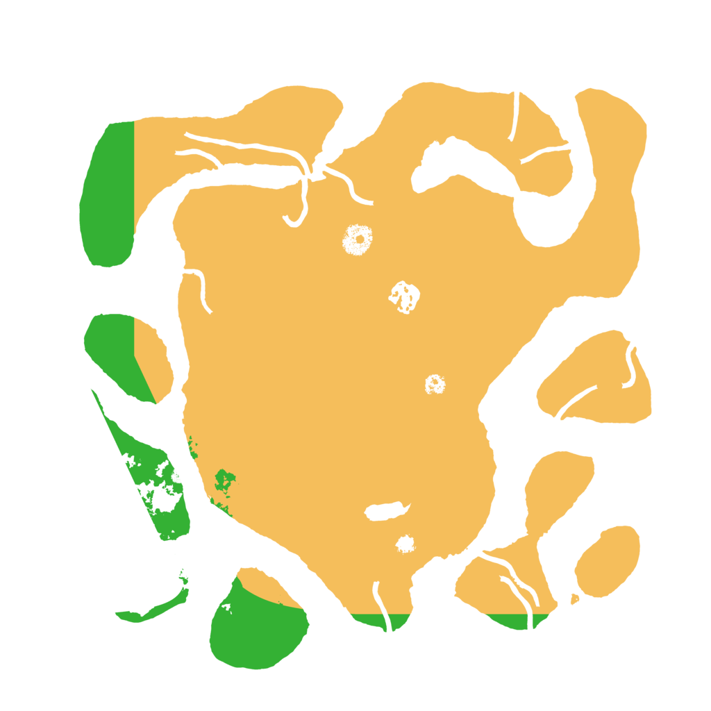Biome Rust Map: Procedural Map, Size: 3500, Seed: 2100766287