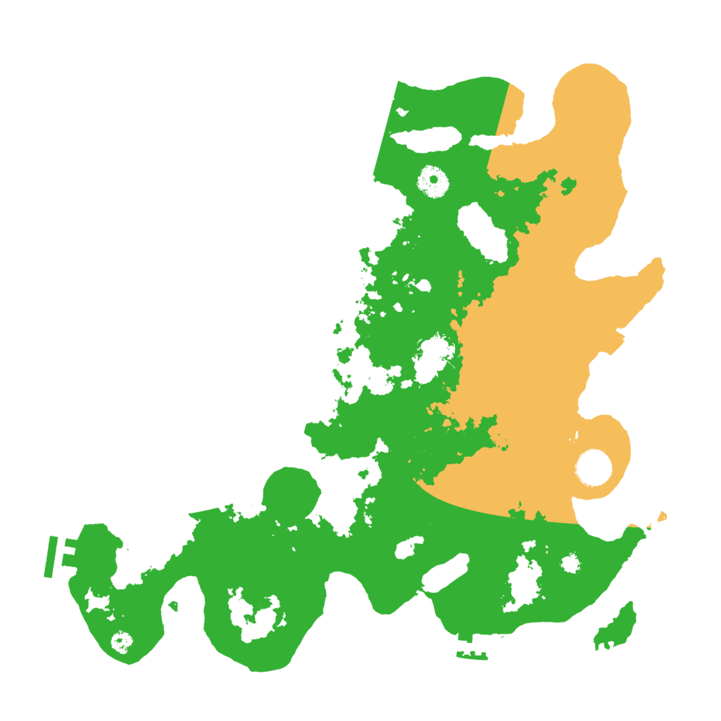 Biome Rust Map: Procedural Map, Size: 3500, Seed: 8342343