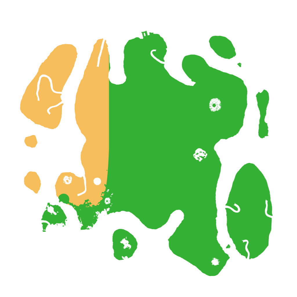 Biome Rust Map: Procedural Map, Size: 3500, Seed: 366445533