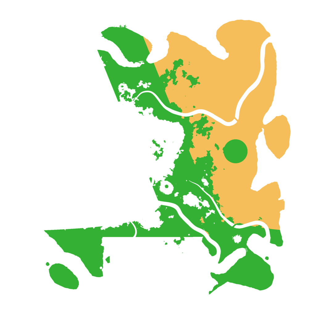 Biome Rust Map: Procedural Map, Size: 3500, Seed: 528520