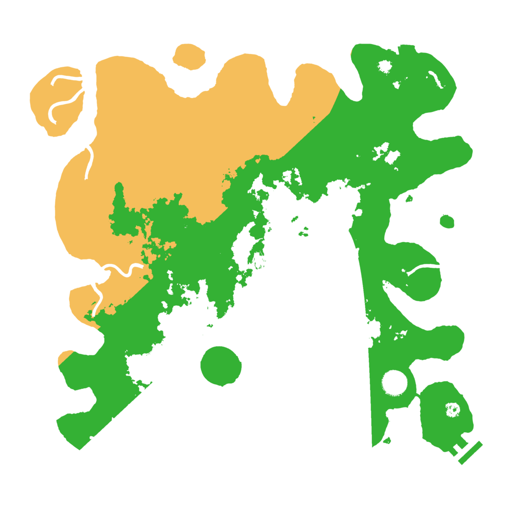 Biome Rust Map: Procedural Map, Size: 3500, Seed: 7766