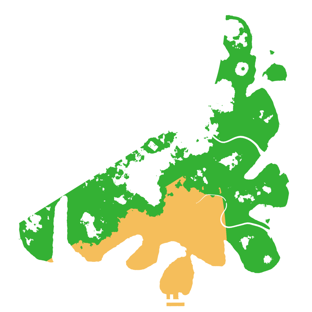 Biome Rust Map: Procedural Map, Size: 3500, Seed: 55055