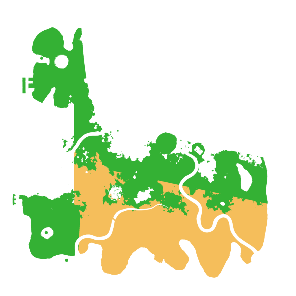 Biome Rust Map: Procedural Map, Size: 3800, Seed: 6546645