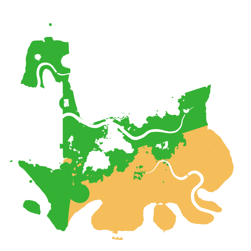Biome Rust Map: Procedural Map, Size: 3500, Seed: 19801119