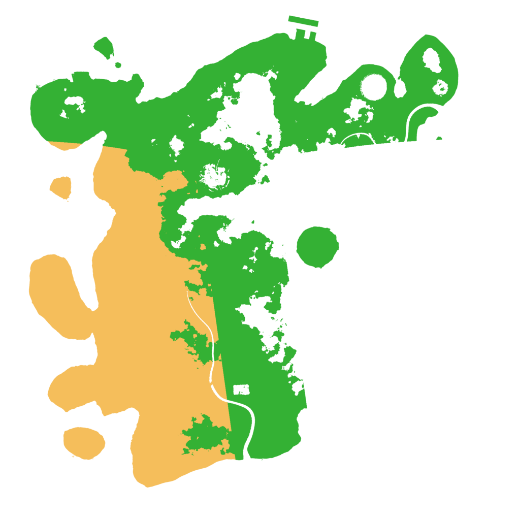 Biome Rust Map: Procedural Map, Size: 3500, Seed: 717195