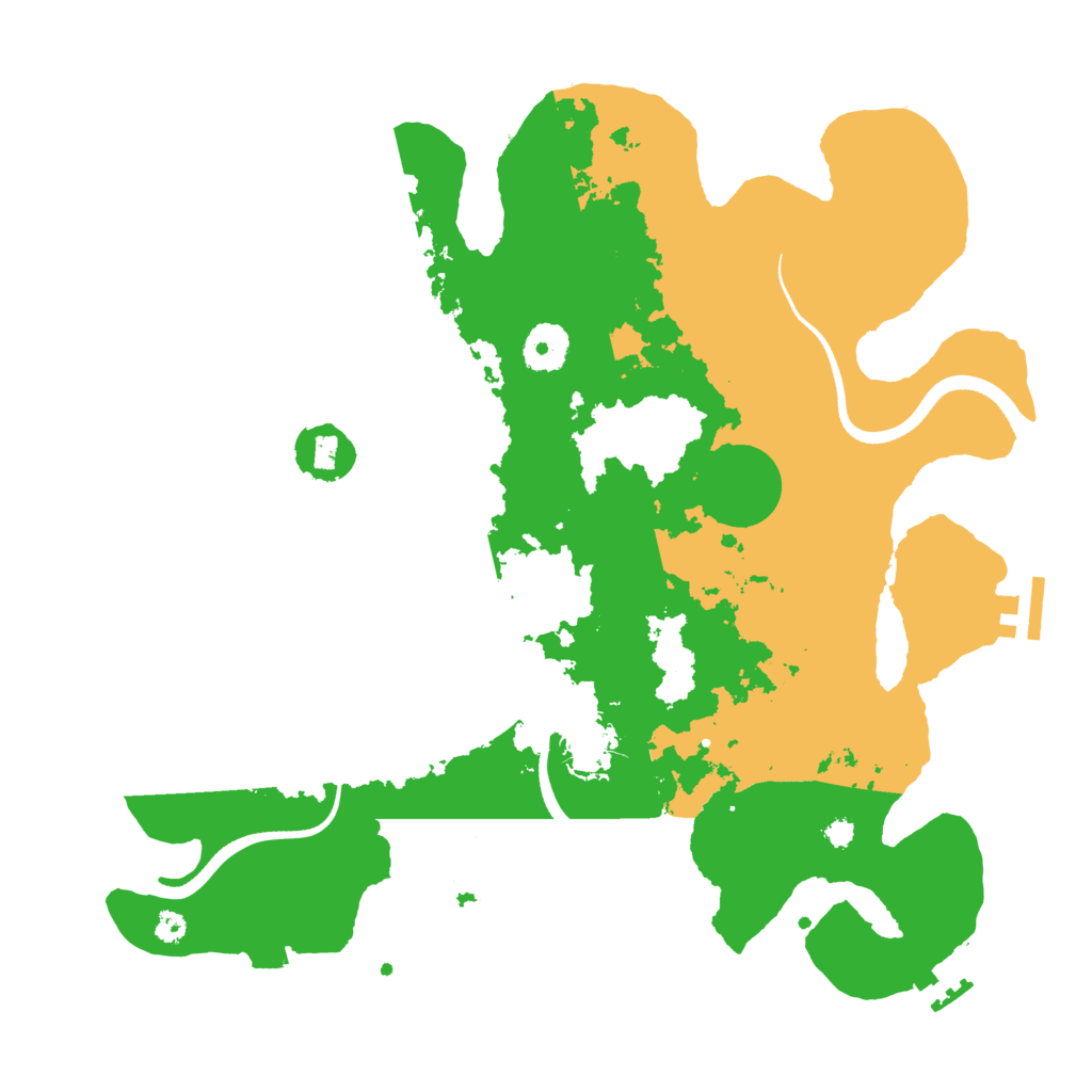 Biome Rust Map: Procedural Map, Size: 3500, Seed: 64448