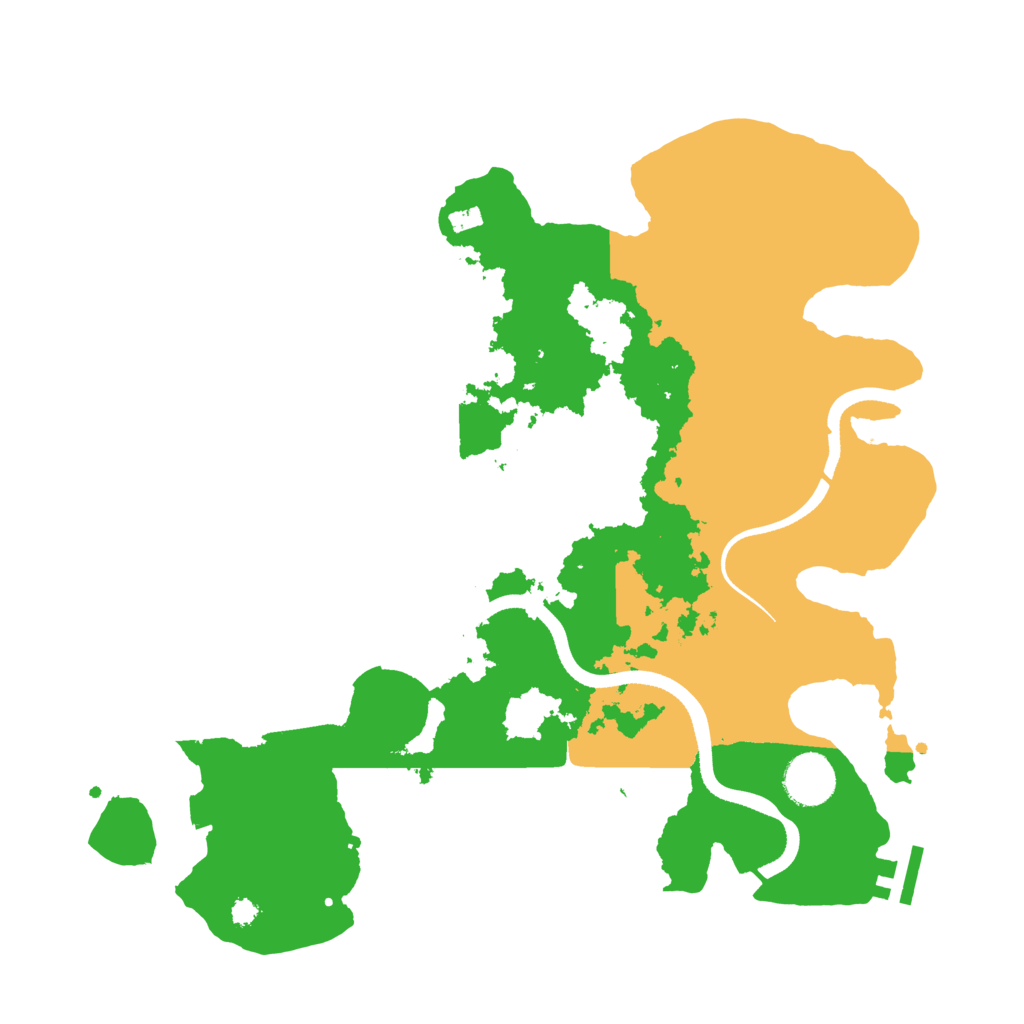 Biome Rust Map: Procedural Map, Size: 3500, Seed: 2142353408