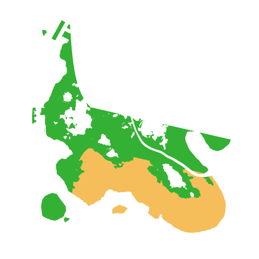 Biome Rust Map: Procedural Map, Size: 2500, Seed: 8721498