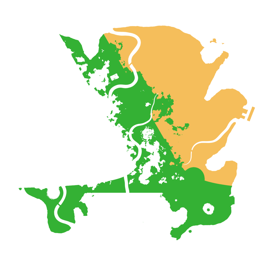 Biome Rust Map: Procedural Map, Size: 3500, Seed: 21141