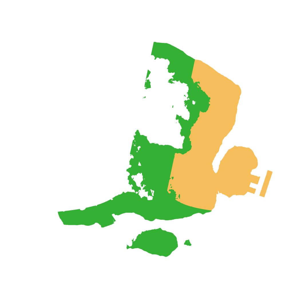 Biome Rust Map: Procedural Map, Size: 2200, Seed: 434907428